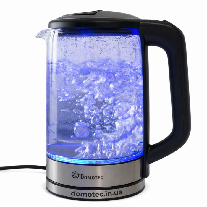Електрочайник скляний Domotec R-7943 1.7л 1500Вт