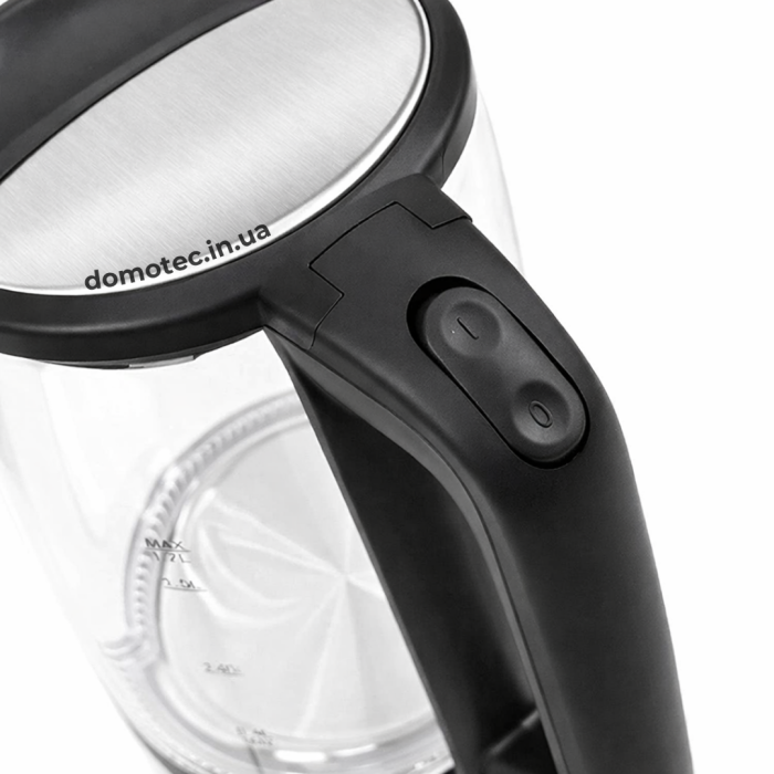 Електрочайник скляний Domotec R-7943 1.7л 1500Вт