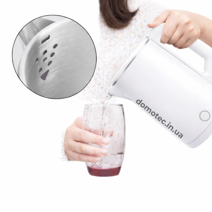 Електрочайник Domotec MS-5028 1.8л 1500Вт Білий