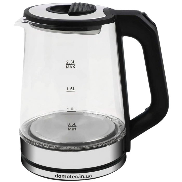 Електрочайник скляний Domotec R-7846 2,3л 2000Вт