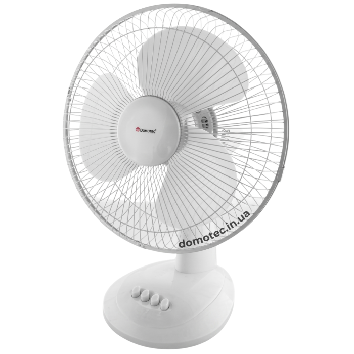 Вентилятор Domotec MS-1625 Білий 30Вт настільний