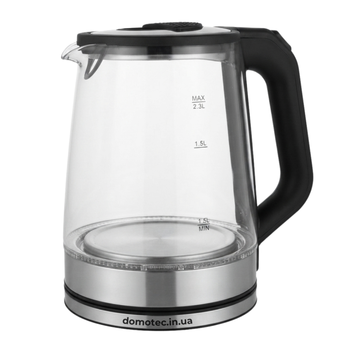 Електрочайник скляний Domotec R-7846 2,3л 2000Вт