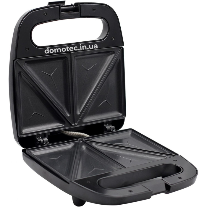 Сендвічниця бутербродниця Domotec MS-7777 750Вт Чорна