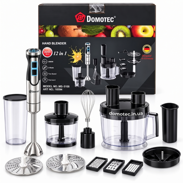 Блендер Domotec MS-5108 12в1 3000Вт