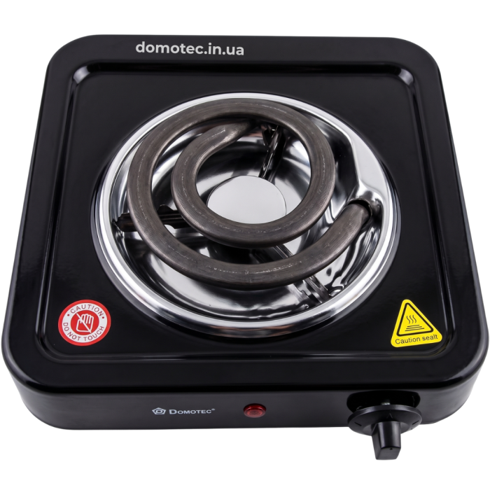 Плита електрична Domotec MS-5531 1 конфорка 1000Вт спіраль