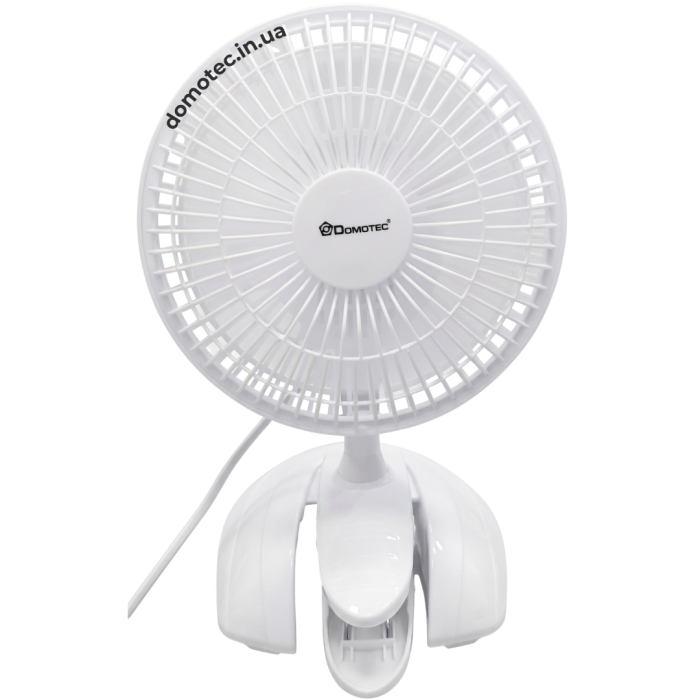 Вентилятор Domotec MS-1623 White на прищепці