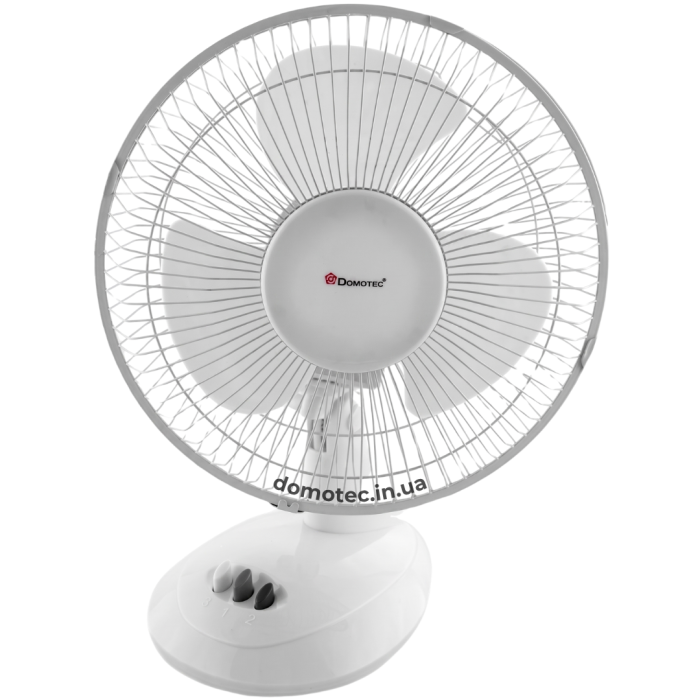 Вентилятор Domotec MS-1624 Білий 30Вт настільний