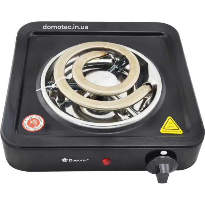 Плита електрична Domotec MS-5531 1 конфорка 1000Вт спіраль