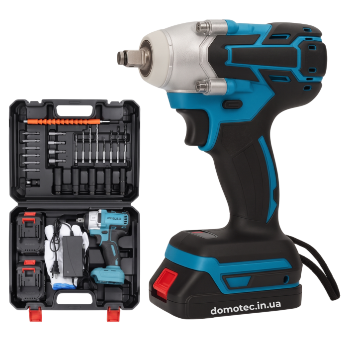 Акумуляторний гайковерт із 25 насадками Domotec 96V