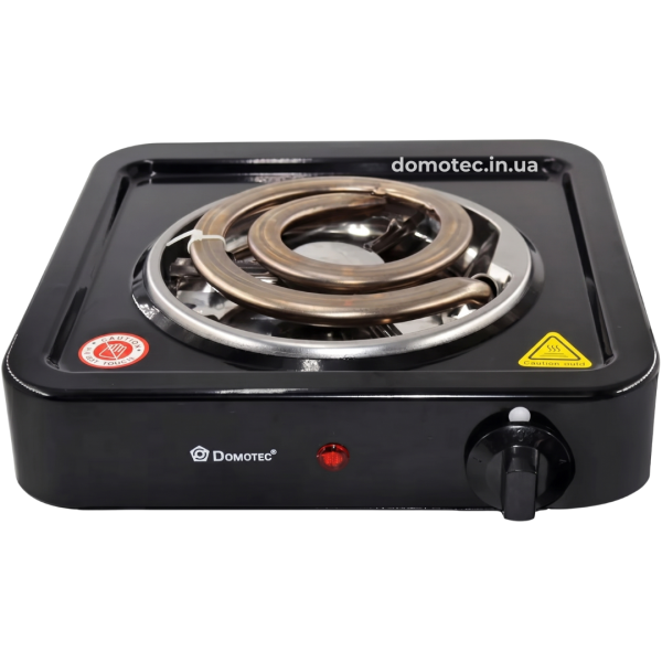 Плита електрична Domotec MS-5531 1 конфорка 1000Вт спіраль