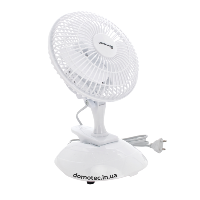 Вентилятор Domotec MS-1623 White на прищепці