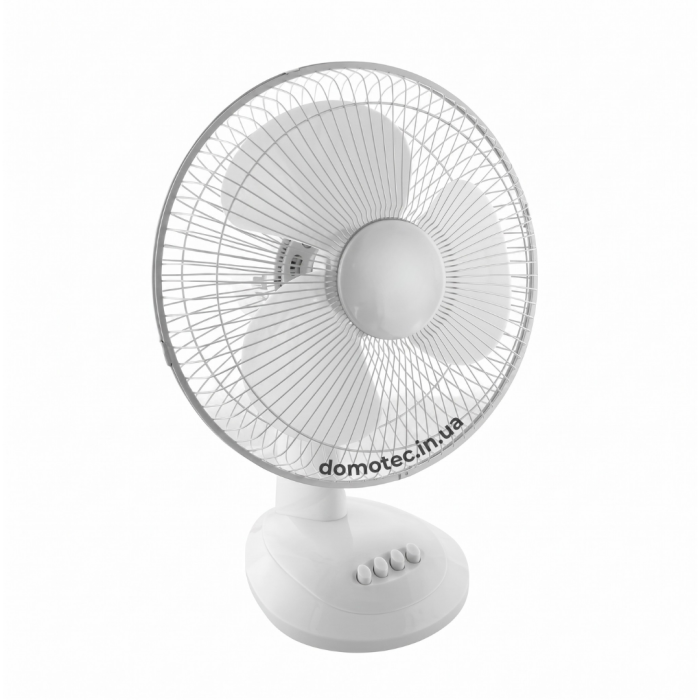 Вентилятор Domotec MS-1626 Білий настільний