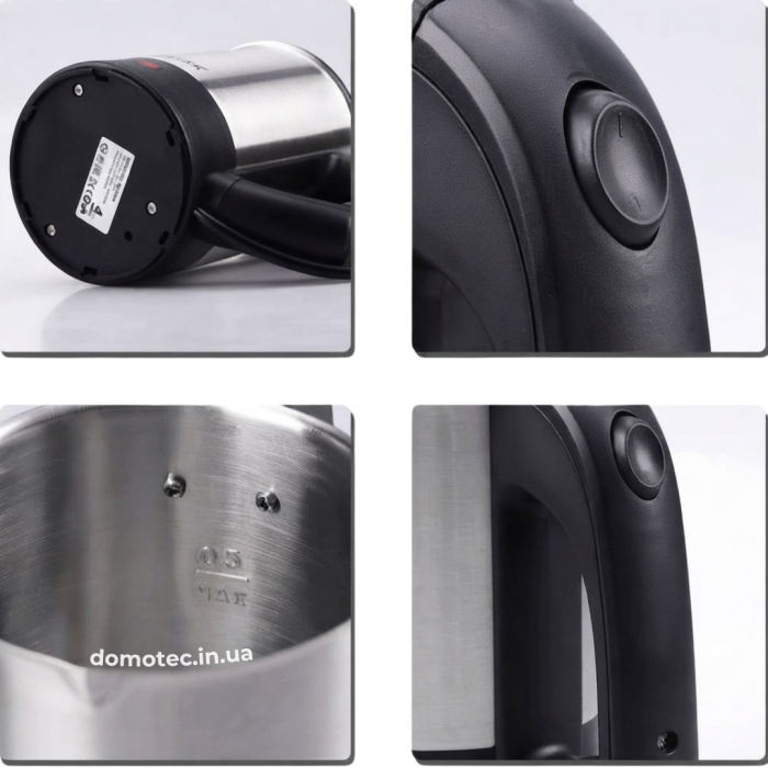 Портативний дорожній Електрочайник Domotec MS-7887 0,5л 1000Вт