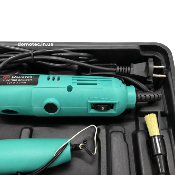 Гравер електричний та гравер Mini 12V з 236 насадками Domotec