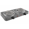 Плита електрична спіраль Domotec MS-5802 2 конфорки 2000Вт