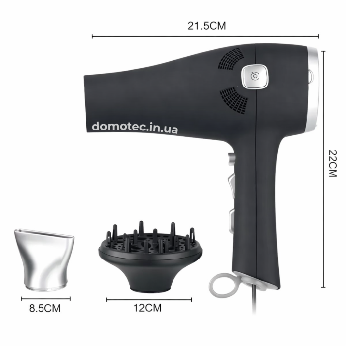 Фен для волосся Domotec R-402В 2400Вт