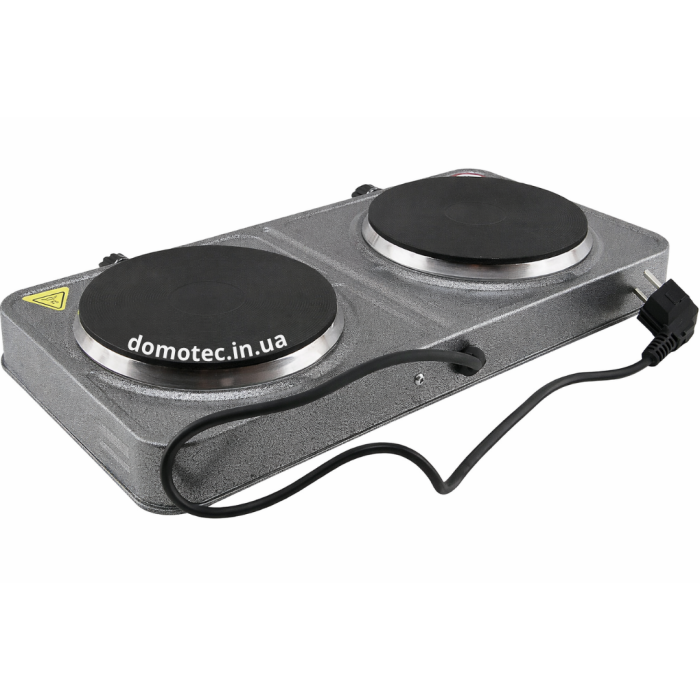 Плита електрична Domotec MS-5822 2 конфорки 2000Вт