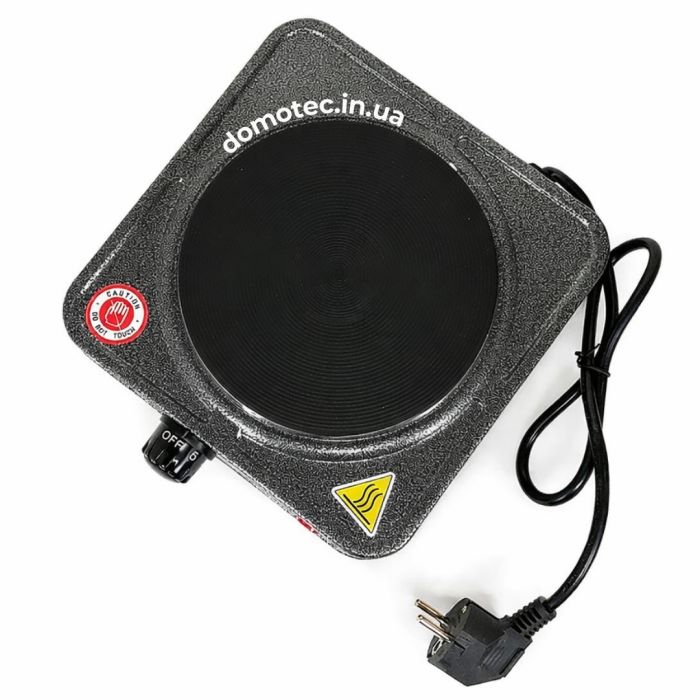 Електроплита Domotec MS-5821 — 1 конфорка, 1000 Вт